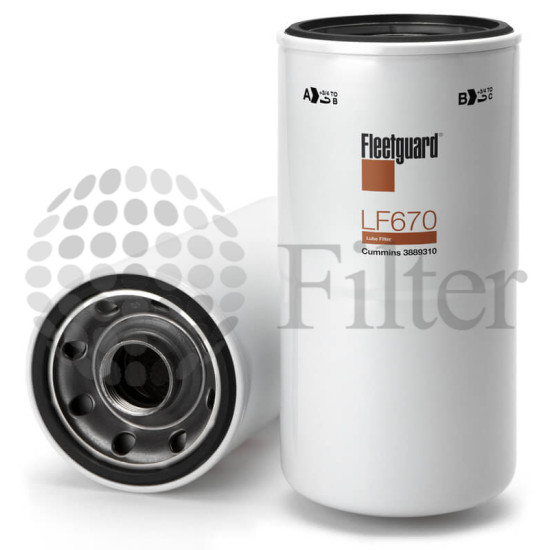 LF670 Filtro de aceite Fleetguard